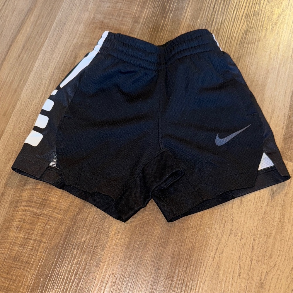 Nike Kids Black and White Athletic Shorts